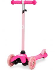 Самокат трехколесный QKIDS Lumis pink